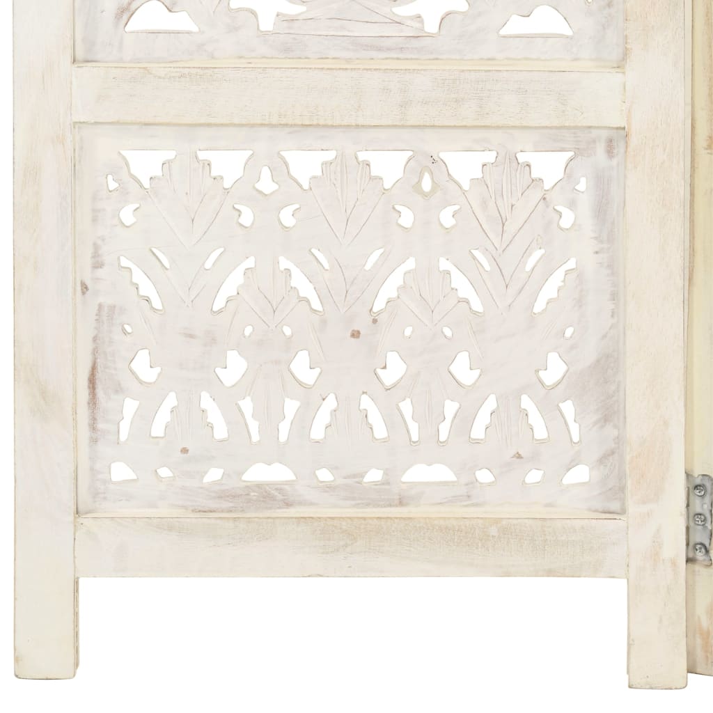 8719883817989_g_en_hd_4 vidaXL Hand carved 5-Panel Room Divider White 200x165 cm Solid Mango Wood - Image 5