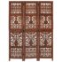vidaXL Hand Carved 3-Panel Room Divider Brown 120x165 cm Solid Mango Wood - Image 6