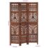 vidaXL Hand Carved 3-Panel Room Divider Brown 120x165 cm Solid Mango Wood - Image 7