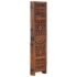 vidaXL Hand Carved 5-Panel Room Divider Brown 200x165 cm Solid Mango Wood - Image 2