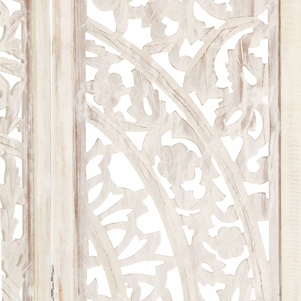8719883818030_g_en_hd_3 vidaXL Hand carved 3-Panel Room Divider White 120x165 cm Solid Mango Wood - Image 4
