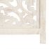 vidaXL Hand carved 3-Panel Room Divider White 120x165 cm Solid Mango Wood - Image 5
