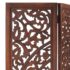 vidaXL Hand carved 3-Panel Room Divider Brown 120x165 cm Solid Mango Wood - Image 3