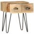 vidaXL Bedside Cabinet 40x30x50 cm Solid Mango Wood - Image 3