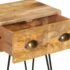 vidaXL Bedside Cabinet 40x30x50 cm Solid Mango Wood - Image 4