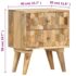 vidaXL Bedside Cabinet 40x30x50 cm Solid Mango Wood - Image 8
