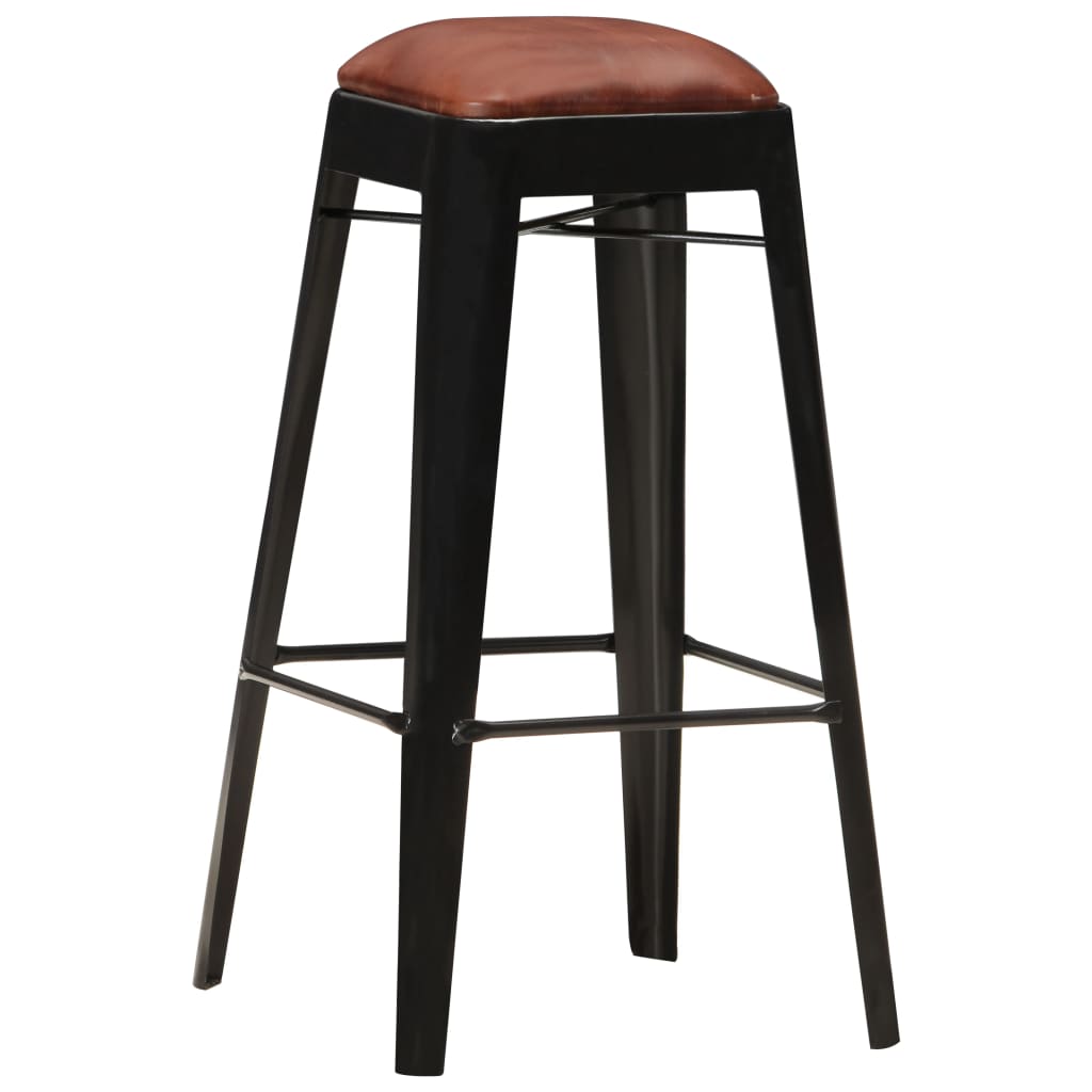 8719883818290_g_en_hd_10 vidaXL Bar Stools 4 pcs Black Real Leather - Image 11