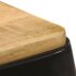 vidaXL Bar Stools 4 pcs Black Solid Mango Wood - Image 5