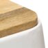 vidaXL Bar Stools 4 pcs White Solid Mango Wood - Image 5
