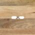 vidaXL Bar Stools 4 pcs White Solid Mango Wood - Image 6