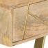 vidaXL Writing Desk with Drawers 100x55x75 cm Solid Mango Wood - Image 5