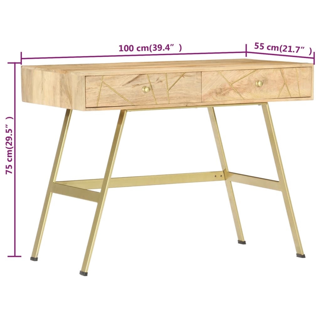 8719883818481_g_en_hd_5 vidaXL Writing Desk with Drawers 100x55x75 cm Solid Mango Wood - Image 7