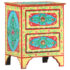 vidaXL Hand Painted Bedside Cabinet 40x30x50 cm Solid Mango Wood - Image 12