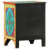 vidaXL Hand Painted Bedside Cabinet 40x30x50 cm Solid Mango Wood - Image 4