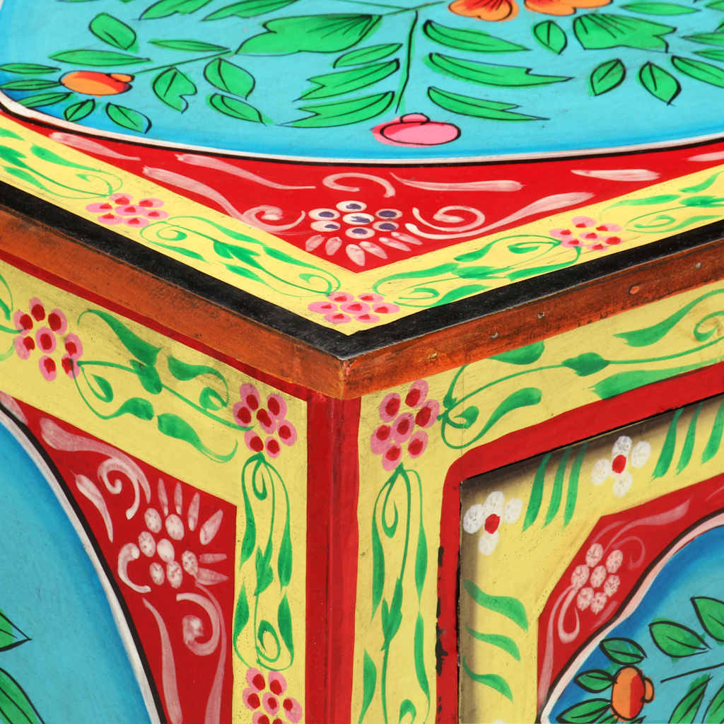 8719883818566_g_en_hd_4 vidaXL Hand Painted Bedside Cabinet 40x30x50 cm Solid Mango Wood - Image 5