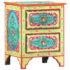 vidaXL Hand Painted Bedside Cabinet 40x30x50 cm Solid Mango Wood - Image 9
