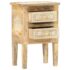 vidaXL Hand Painted Bedside Cabinet 40x30x60 cm Solid Mango Wood - Image 2