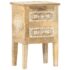 vidaXL Hand Painted Bedside Cabinet 40x30x60 cm Solid Mango Wood - Image 12