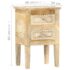 vidaXL Hand Painted Bedside Cabinet 40x30x60 cm Solid Mango Wood - Image 9