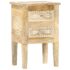 vidaXL Hand Painted Bedside Cabinet 40x30x60 cm Solid Mango Wood - Image 11