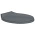 vidaXL Soft-Close Toilet Seat Grey Oval
