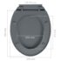 vidaXL Soft-Close Toilet Seat Quick Release Grey Oval - Image 10