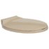 vidaXL Soft-Close Toilet Seat Beige Oval