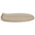 vidaXL Soft-Close Toilet Seat Beige Oval - Image 5