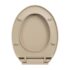 vidaXL Soft-Close Toilet Seat Beige Oval - Image 6