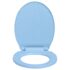 vidaXL Soft-Close Toilet Seat Blue Oval - Image 4