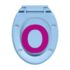 vidaXL Soft-Close Toilet Seat Blue Oval - Image 9