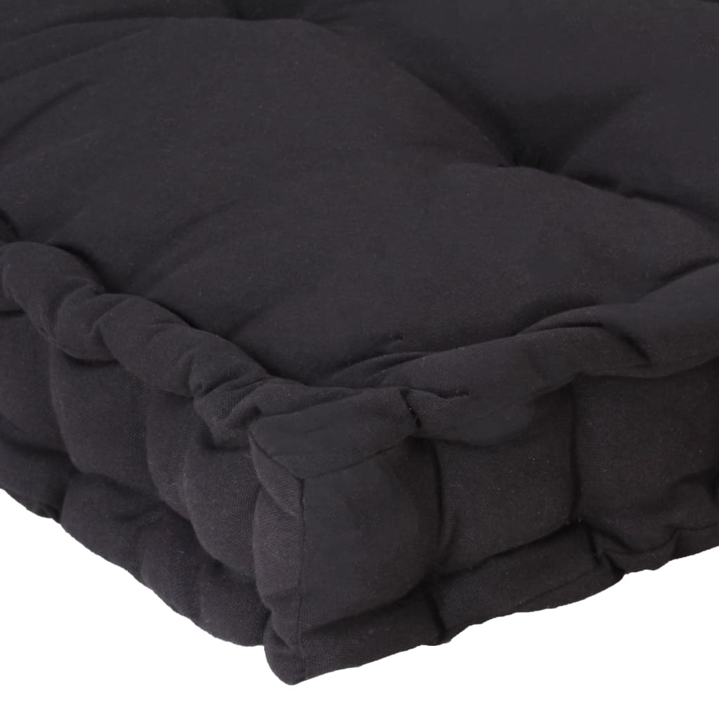 8719883819945_g_en_hd_4 vidaXL Pallet Floor Cushion Cotton 120x40x7 cm Black - Image 5