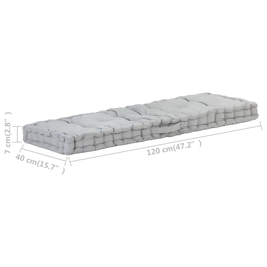 8719883819983_g_en_hd_6 vidaXL Pallet Floor Cushion Cotton 120x40x7 cm Grey - Image 7