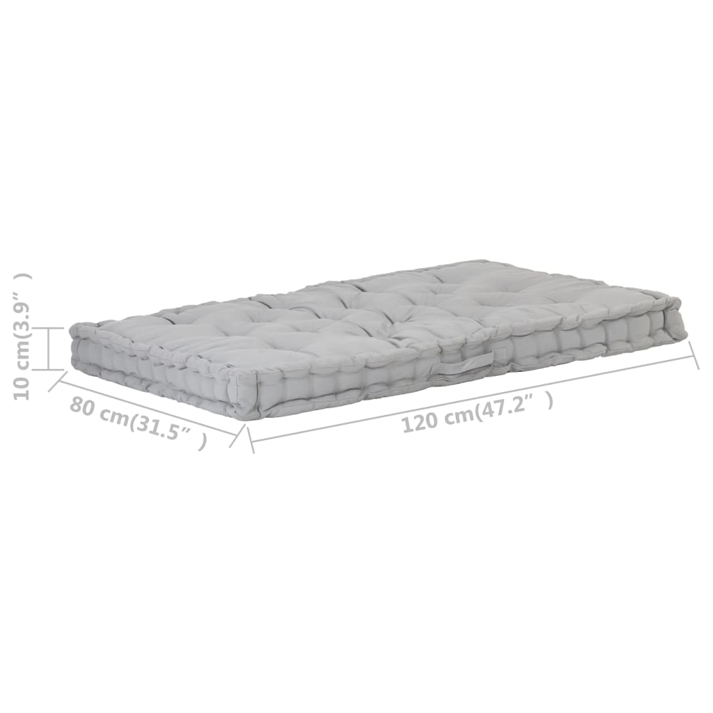 8719883819990_g_en_hd_6 vidaXL Pallet Floor Cushion Cotton 120x80x10 cm Grey - Image 7