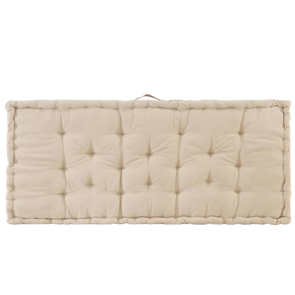 8719883820019_g_en_hd_3 vidaXL Pallet Floor Cushion Cotton 120x80x10 cm Beige - Image 4