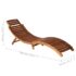vidaXL 3 Piece Sunlounger with Tea Table Solid Wood Acacia - Image 11