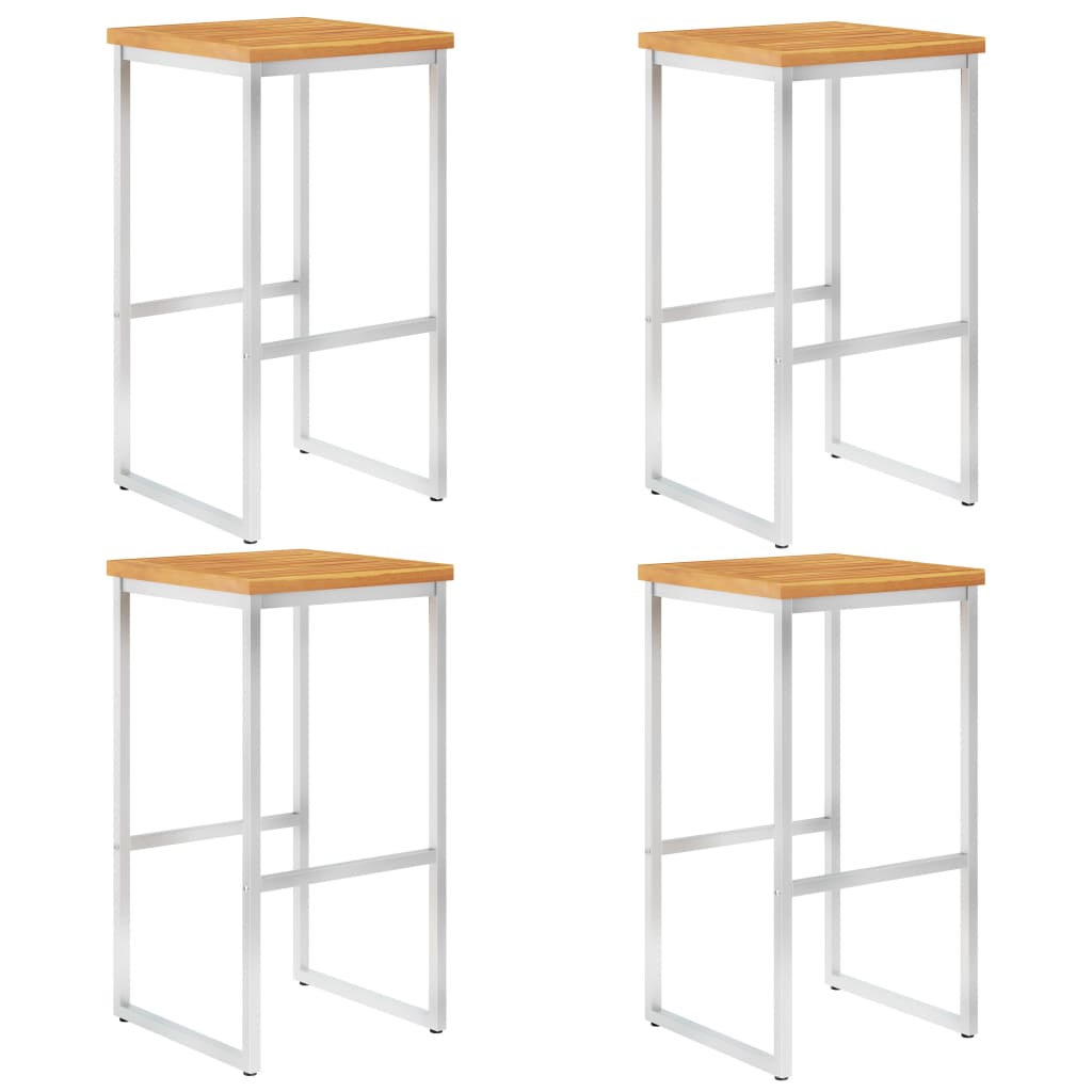 8719883822105_a_en_hd_1 vidaXL Bar Stools 4 pcs Solid Acacia Wood and Stainless Steel - Image 1