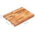 vidaXL Chopping Board 40x30x4 cm Solid Acacia Wood - Image 7
