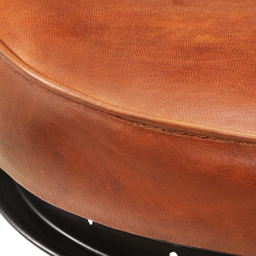 8719883823188_g_en_hd_6 vidaXL Bar Stools 2 pcs Black and Brown Real Goat Leather - Image 7