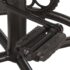 vidaXL Bar Stools 2 pcs Black and Brown Real Goat Leather - Image 8