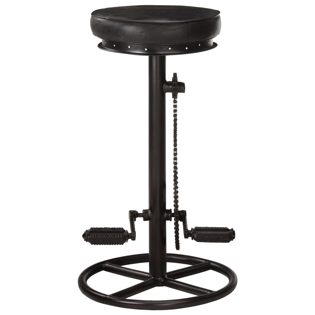 8719883823195_g_en_hd_2 vidaXL Bar Stools 2 pcs Black Real Goat Leather - Image 3