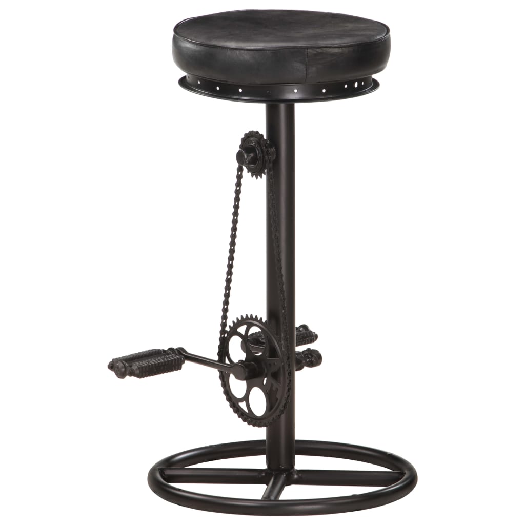 8719883823195_g_en_hd_4 vidaXL Bar Stools 2 pcs Black Real Goat Leather - Image 5