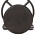 vidaXL Bar Stools 2 pcs Black Real Goat Leather - Image 6
