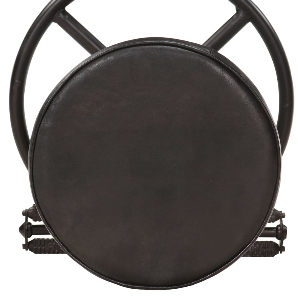 8719883823195_g_en_hd_5 vidaXL Bar Stools 2 pcs Black Real Goat Leather - Image 6