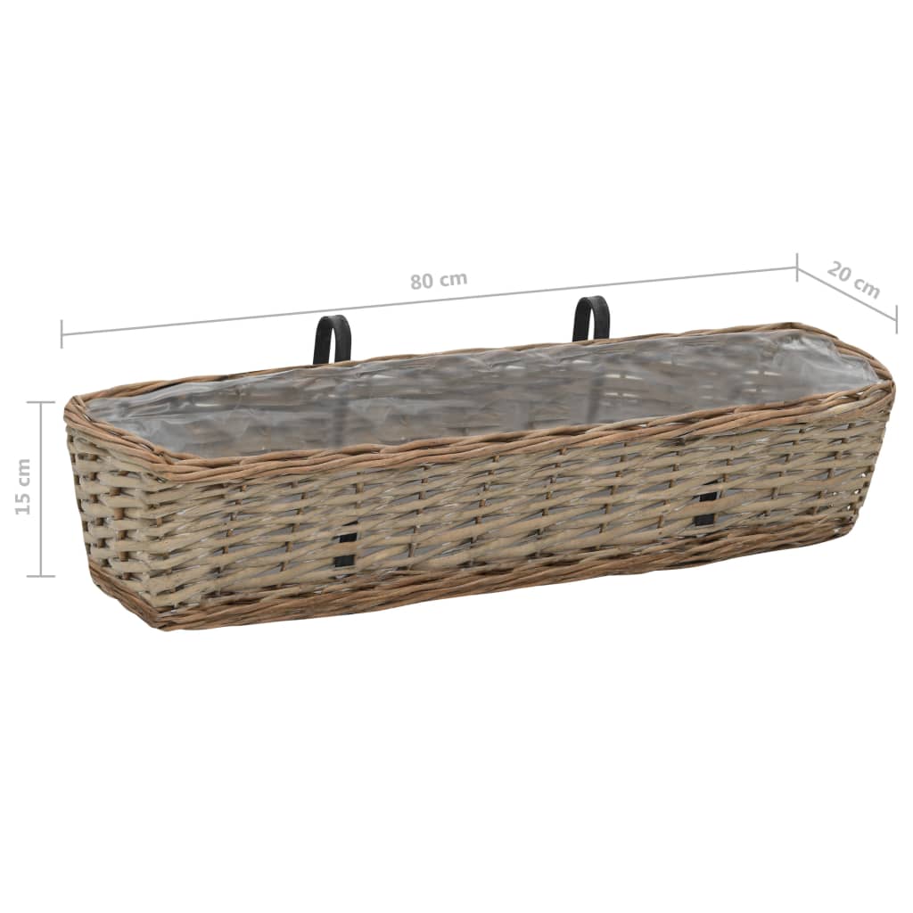 8719883824215_g_en_hd_5 vidaXL Balcony Planter 2 pcs Wicker with PE Lining 80 cm - Image 6