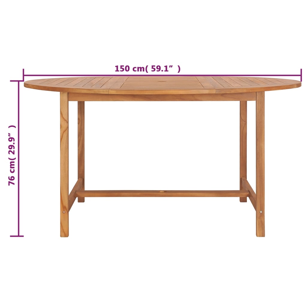 8719883824567_g_en_hd_6 vidaXL Garden Table 150x76 cm Solid Teak Wood - Image 7