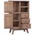 vidaXL Highboard 60x30x100 cm Solid Teak Wood - Image 6