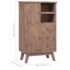 vidaXL Highboard 60x30x100 cm Solid Teak Wood - Image 9