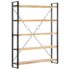 vidaXL 5-Tier Bookcase 140x30x180 cm Solid Mango Wood