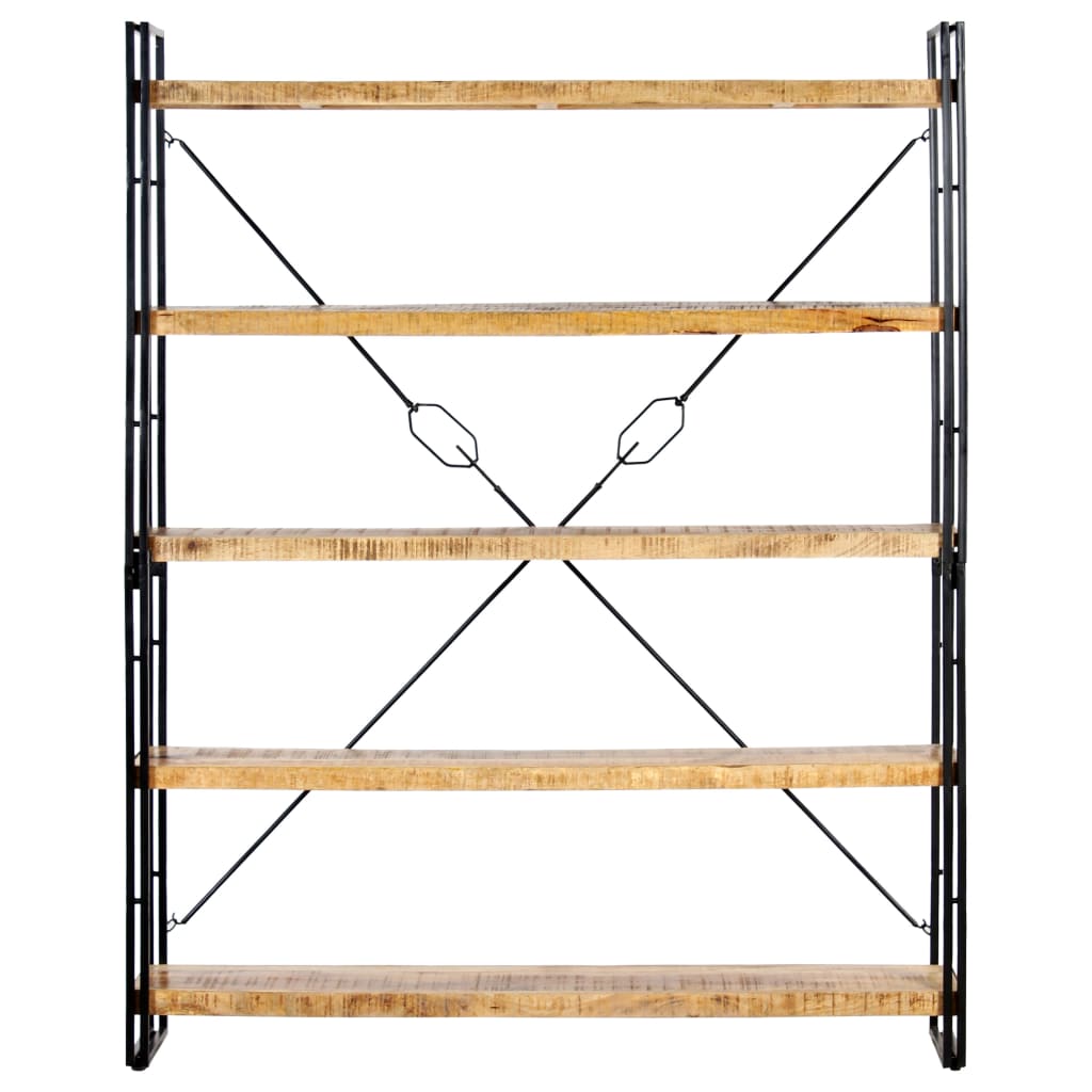 8719883826813_g_en_hd_1 vidaXL 5-Tier Bookcase 140x30x180 cm Solid Mango Wood - Image 2